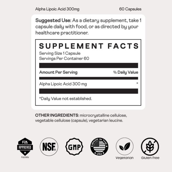 Nuray cápsulas ALA 300 mg cápsulas en botella