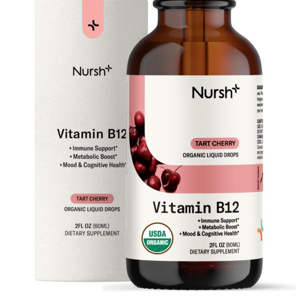 Version 1.0.0 Gotas sublinguales B12 Nursh+ frasco y gotero