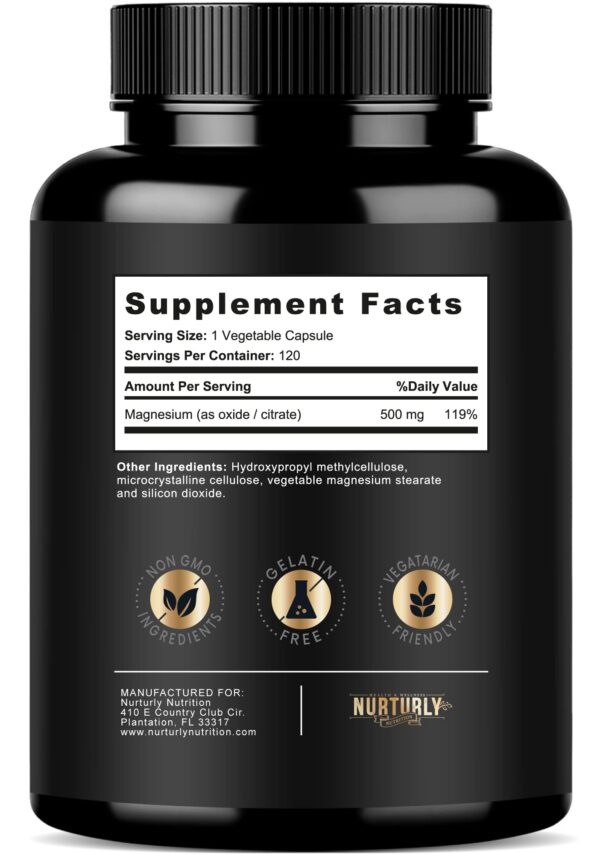 Cápsulas de magnesio en lote