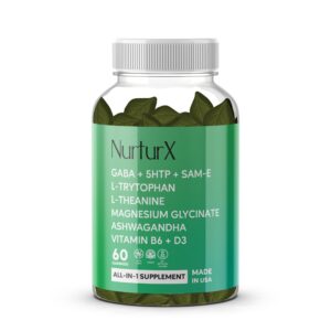 Version 1.0.0 NurturX gomitas GABA 5-HTP frente