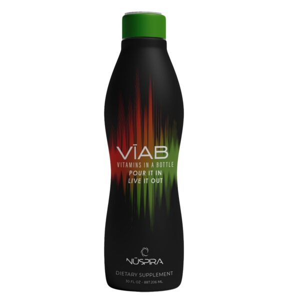 Frente del frasco NuSpira VĪAB Líquido Multivitamínico