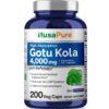 botella cápsulas gotu kola nusahpure 200 mg extracto 20 a 1