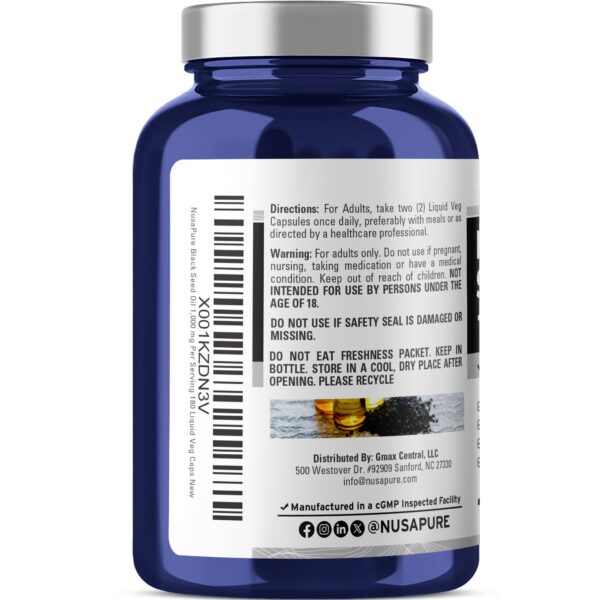 Frasco con etiqueta NusaPure