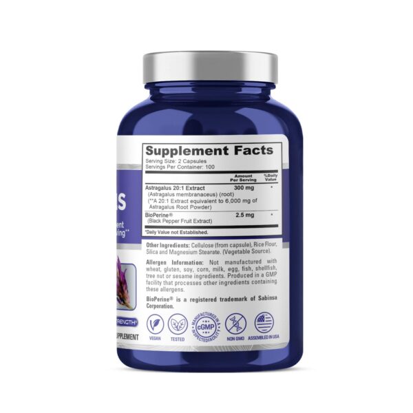 Version 1.0.0 NusaPure suplemento astrágalo vista lateral botella