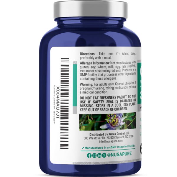 Vista lateral de la caja y capsulas