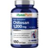 Frente de NusaPure Chitosan 1200 mg 150 cápsulas