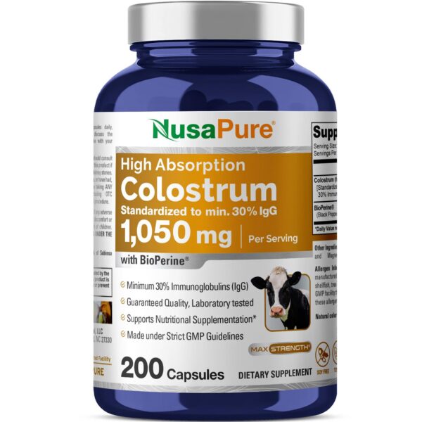 Colostro NusaPure 1050 mg frente