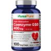 NusaPure CoQ10 400 mg cápsulas vegetales etiqueta frontal