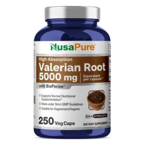 Version 1.0.0 NusaPure extracto raíz valeriana 250mg 250 cápsulas veganas