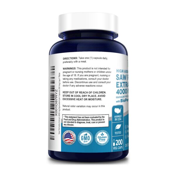 Caja Saw Palmetto 4000mg NusaPure