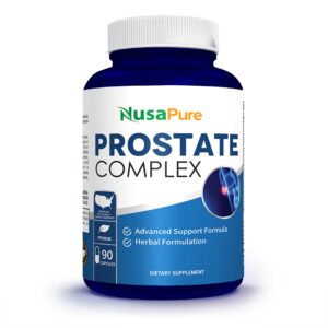 NusaPure Saw Palmetto suplemento frasco 90 cápsulas