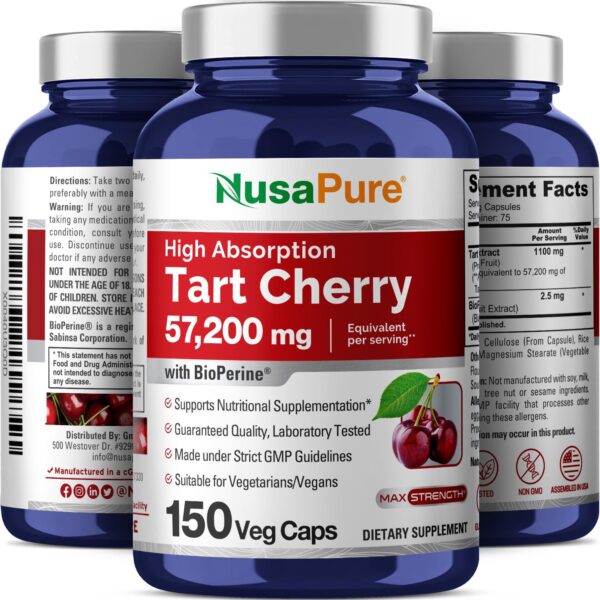 Frasco 150 cápsulas Tart Cherry