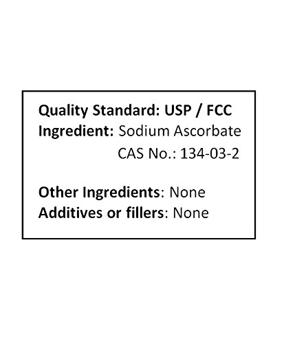 Version 1.0.0 Polvo blanco cristalino de ascorbato de sodio
