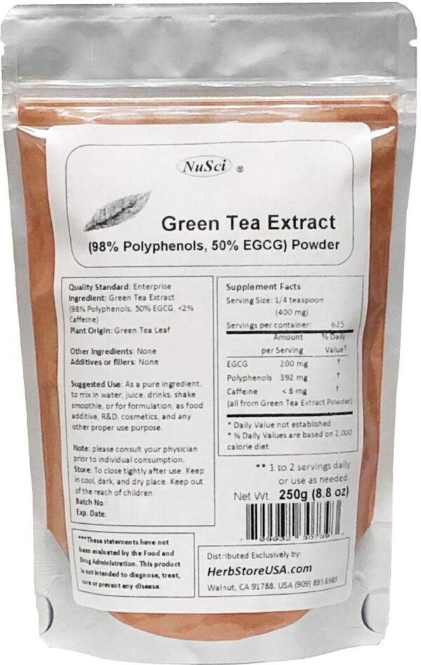NuSci Extracto de Té Verde en Polvo 250g