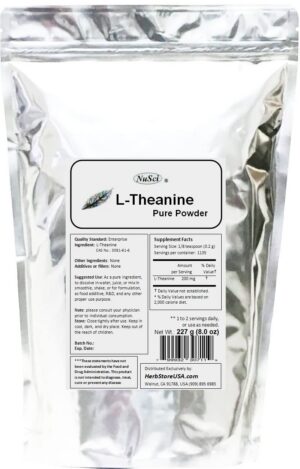 Version 1.0.0 Polvo blanco de L-Theanine soluble en agua