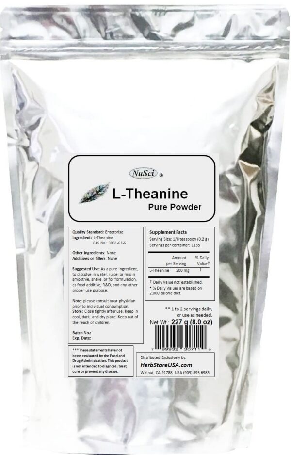 Polvo blanco de L-Theanine soluble en agua
