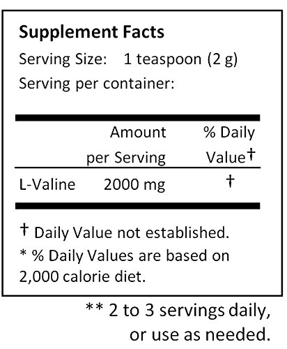 Frasco de L-Valine 227 g