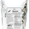 Etiqueta del producto NuSci Niacin Vitamina B3 Polvo Puro