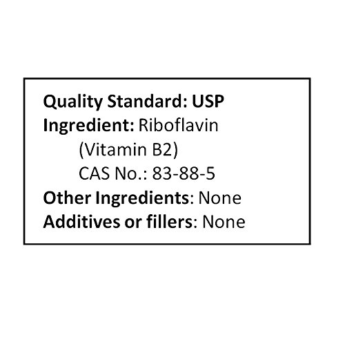 NuSci polvo vitamina B2 riboflavina textura