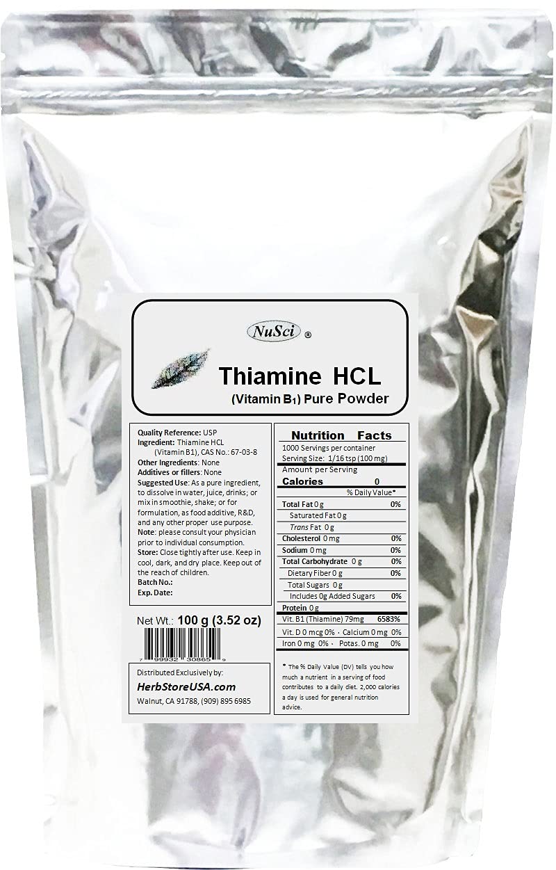 NuSci Thiamine HCL, 100 g