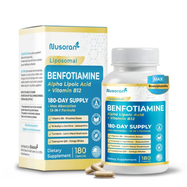 Frasco de Ultra Benfotiamine 13 en 1