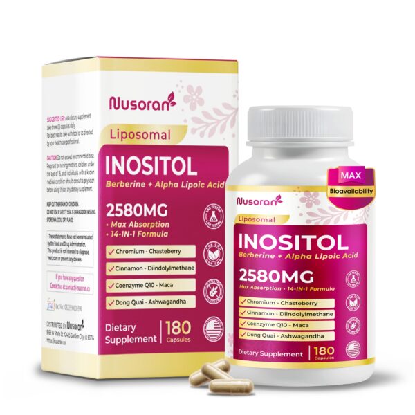 Frasco frontal de Ultra Inositol 2580mg