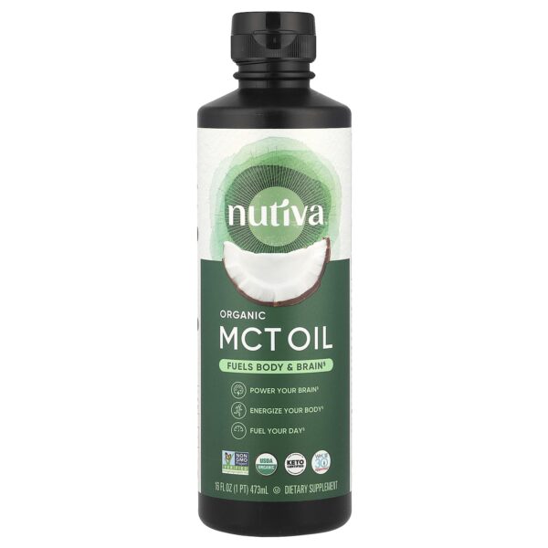 Frente de Nutiva Aceite MCT Orgánico