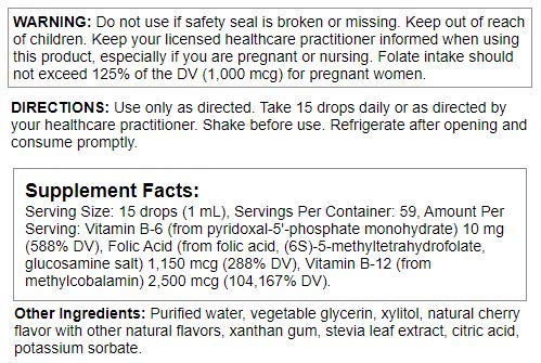 Version 1.0.0 Botella gotas sublinguales Nutra Biogenesis vista lateral