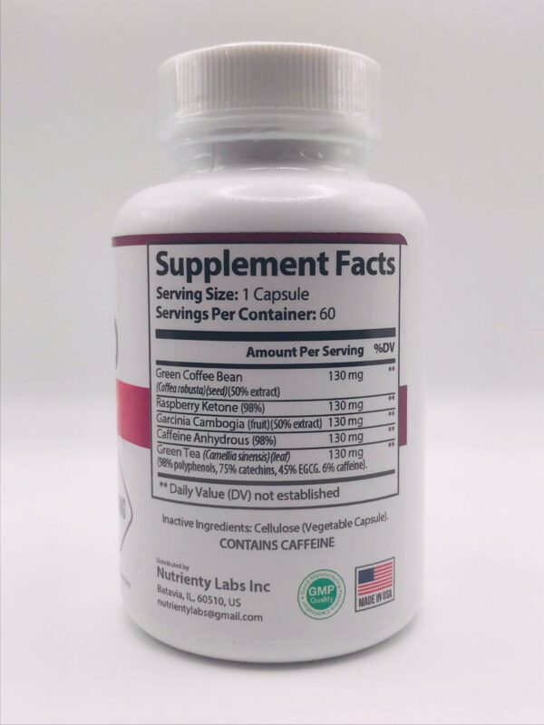 Detalle de cápsulas Keto F1