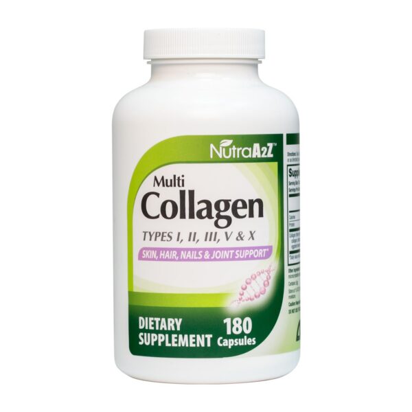 NutraA2Z Multi Collagen frasco y etiqueta