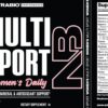Suplemento NutraBio Multisport con 33 vitaminas y minerales