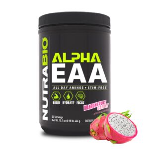 Frente del envase NutraBio Alpha EAA