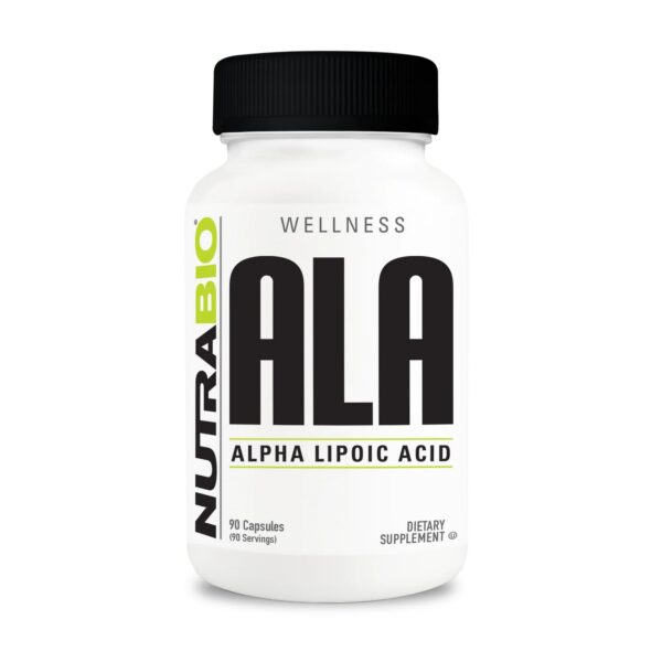 NutraBio Alpha Lipoic Acid 300 mg frasco
