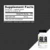 Etiqueta NutraBio Alpha Lipoic Acid 300 mg