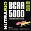 Frasco de NutraBio BCAA 5000