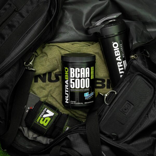 Frasco de BCAA 5000 sabor Blue Raspberry