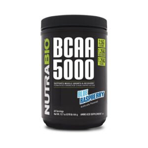 NutraBio BCAA 5000 polvo frente