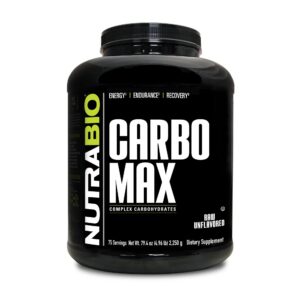 NutraBio CarboMax maltodextrina polvo para energía y ganancia muscular