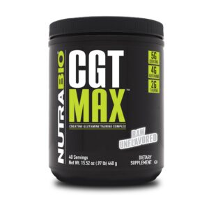 NutraBio CGT-MAX polvo frente