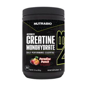 Frente del envase NutraBio Creatina Micronizada 300 g
