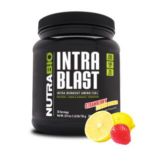 Frasco NutraBio Intra Blast BCAA polvo 20 g