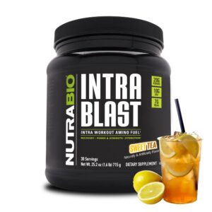NutraBio intra blast bcaa polvo frontal