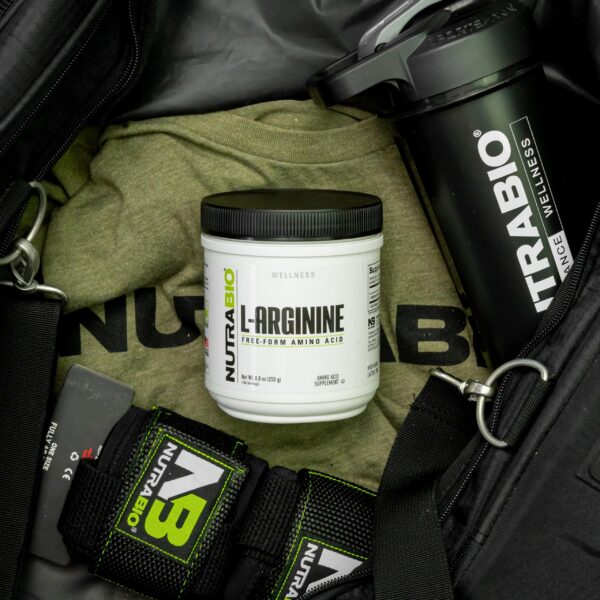 Frasco de 120 cápsulas NutraBio L-Arginine