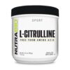 Frasco de NutraBio L-Citrulina aminoácido 150g