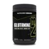 Frente del envase NutraBio L-Glutamina en polvo