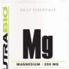 Frasco NutraBio Magnesio glicinato 120 cápsulas vegetales