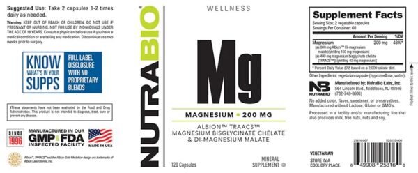 Version 1.0.0 Frasco NutraBio Magnesio glicinato en interior