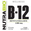 Version 1.0.0 NutraBio Methyl B-12 para salud celular frasco capsulas