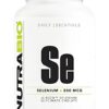 NutraBio selenio etiqueta frontal