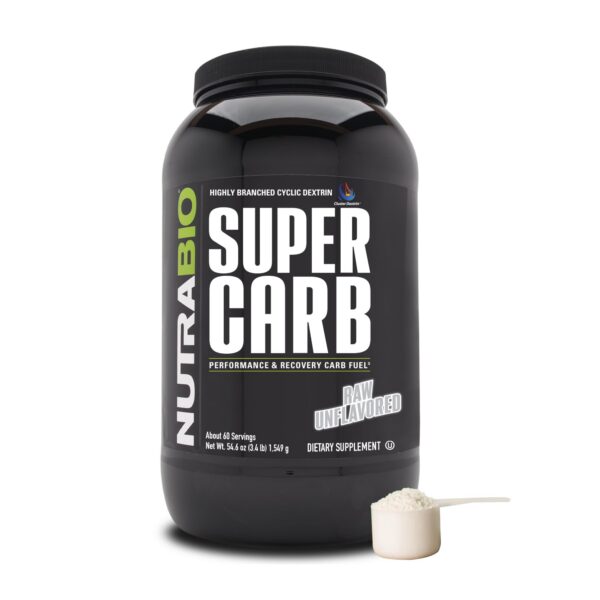 Version 1.0.0 Frente del envase NutraBio Super Carb